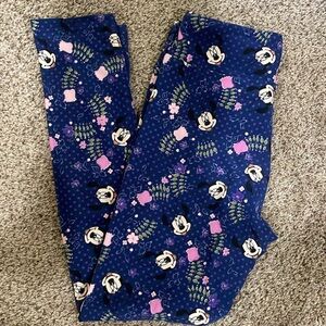 LuLaRoe Disney Mini Mouse print leggings